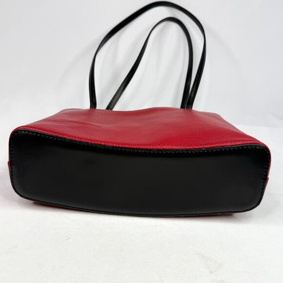 Vintage La Tour Eiffel Paris Red Leather Shoulder Bag - Picture 8 of 12